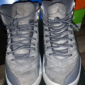 jordan 12 grey wolf